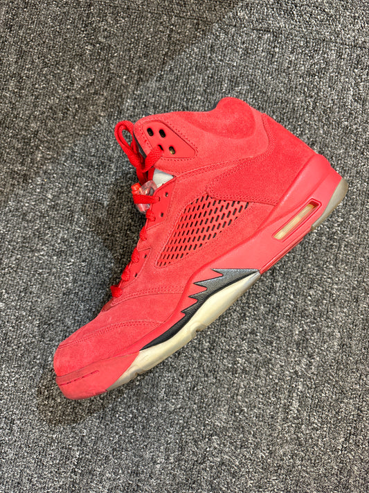 Air Jordan 5 red suede Sz11.5