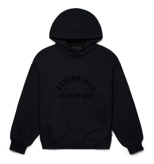 Fear of god essential hoodie jet black SzXL