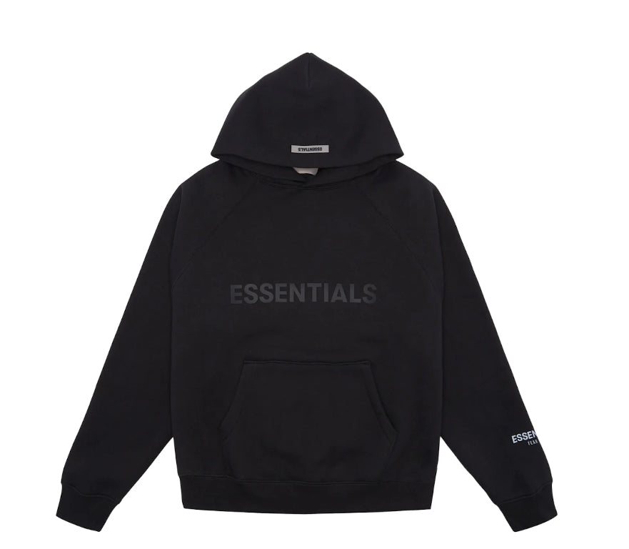 Fear of god essential hoodie dark slate stretch limo black SzXL