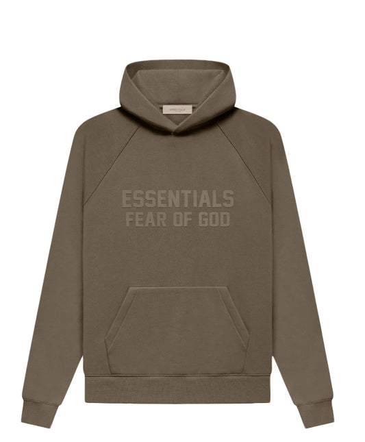 Fear of god essential hoodie khaki green SzXS