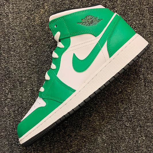 Jordan 1 mid lucky green sz7